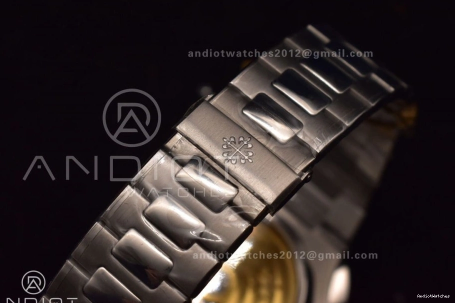 5980 Cozy Wht SS SS Stk A7750 Chrono Mod Date Nautilus PPF 435 1117